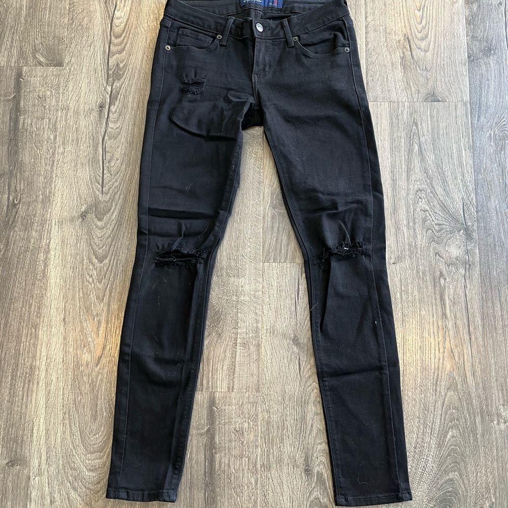 Just USA Distressed Low Rise Jeans